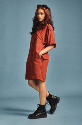 Yoke Detailed Printed Dress